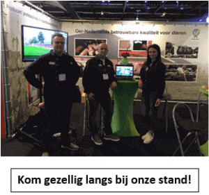 Jan, Niels & Floor bij de beursstand